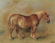 James Ward A Suffolk Punch oil painting artist